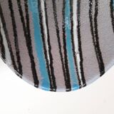 Italian lined ceramic dish, 1950s