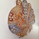 Ceramic peacock Dominique Pérot, 1960.