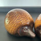 Pair of vintage ceramic hedgehogs