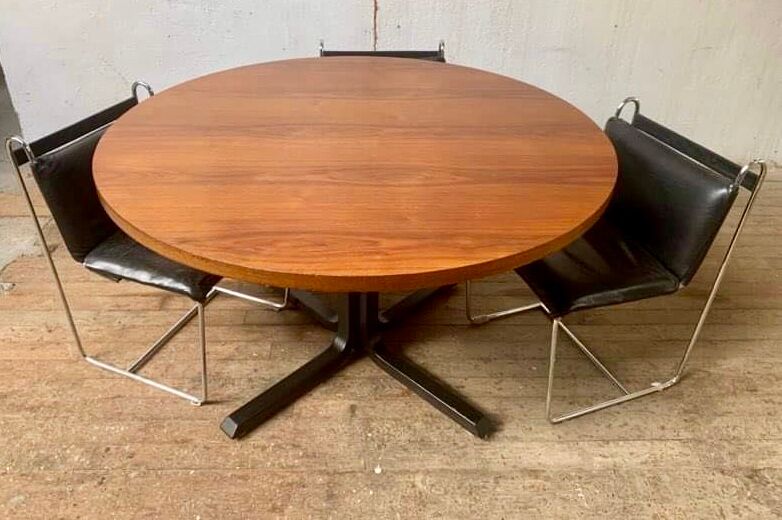 Vintage round table rosewood