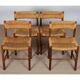 Set of 4 chairs model Dordogne, edition Sentou, 1950.