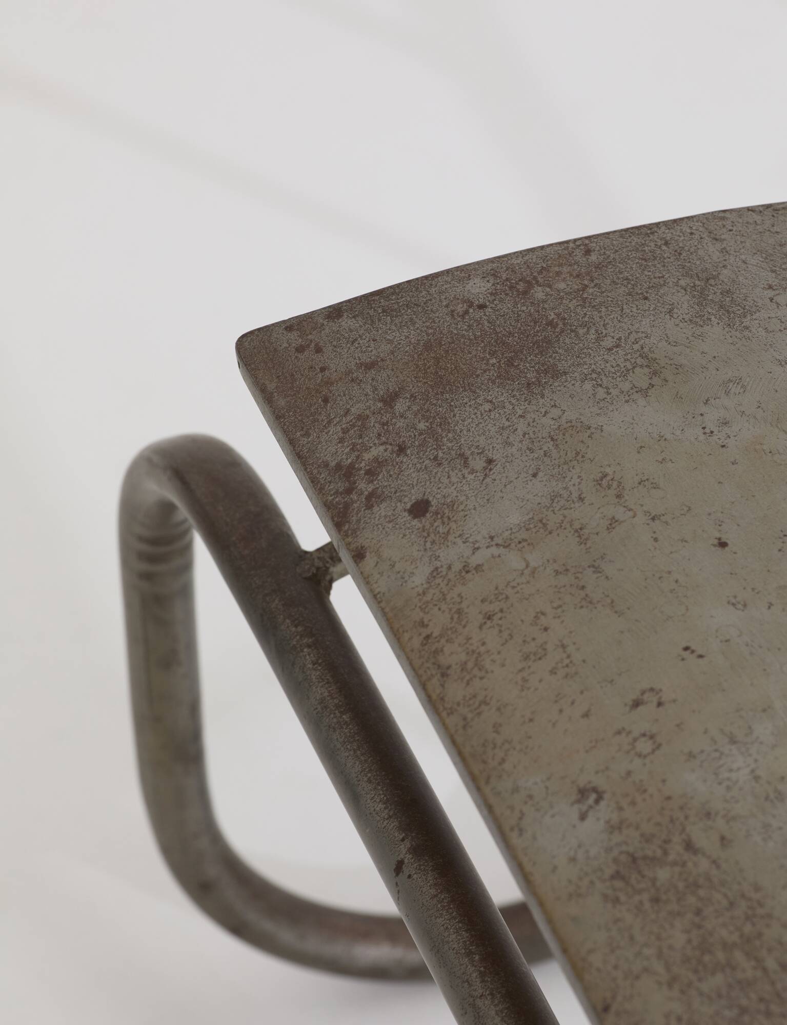 Sculptural metal bench / Artist's work signed Circa 2000