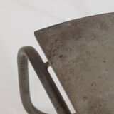 Sculptural metal bench / Artist's work signed Circa 2000