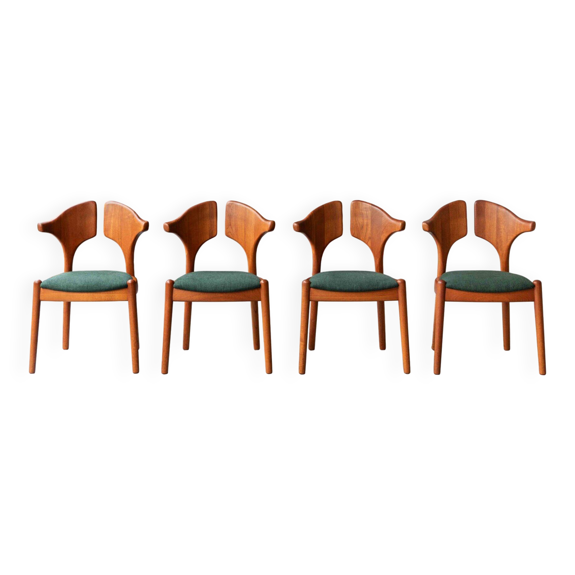 Set of 4 dining chairs by Schou Andersen