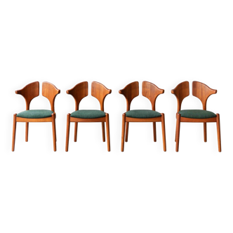 Set of 4 dining chairs by Schou Andersen