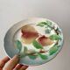 Trio of St Clement dessert plates in 19th century slip