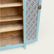 Vintage Parisian wardrobe in grey-blue green.