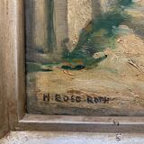 Huile sur panneau, Île de Ré 1933, Henriette Roth