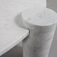 Large Impressive Carrara Marble Coffee Table Made in Italy, 1970s