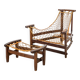 fauteuil "jacanda" et Ottomane par Jean Gillon, Brésil, 1960s