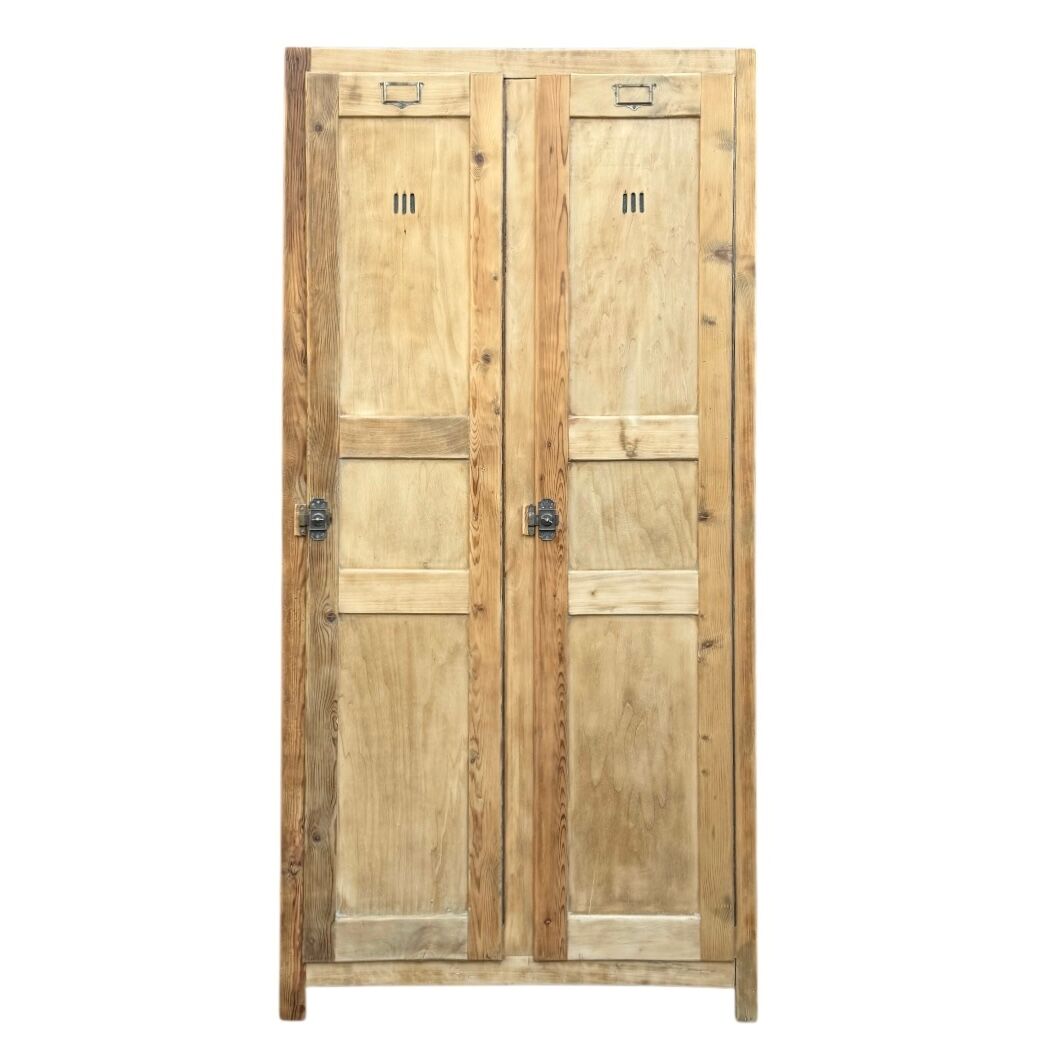 Vintage wooden wardrobe from 1940.