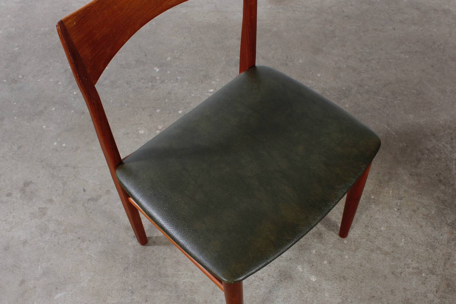 Vintage Teak Stuhl Danish Mid Century Kjærnulf Design 60er