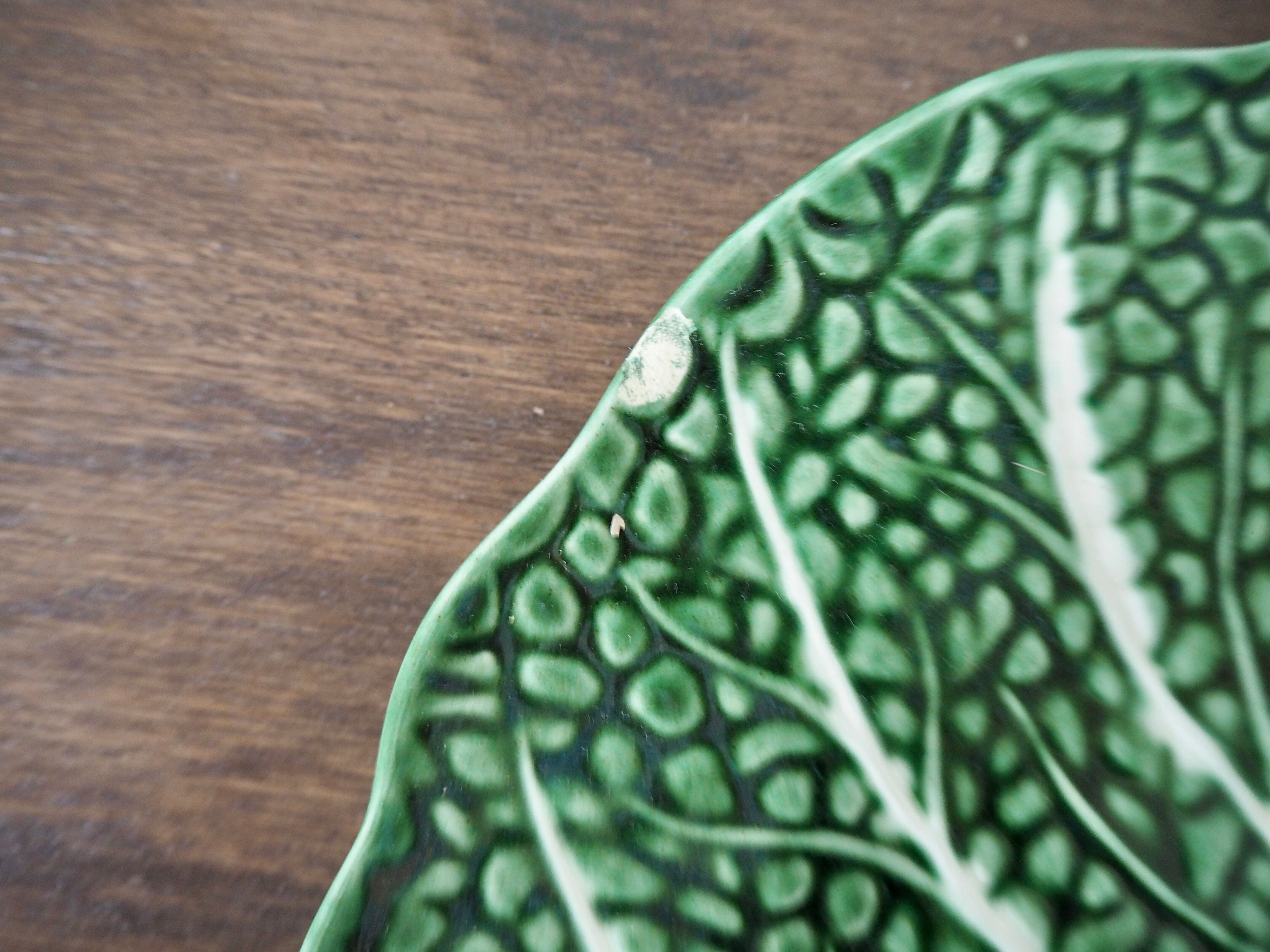 Souptureen and dish in cabbage slip