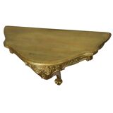 Gilded Rococo Style Mirror With Console Acanthus France