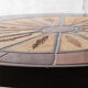 Coffee table "herbarium" oval bu Roger Capron in ceramic circa 1965