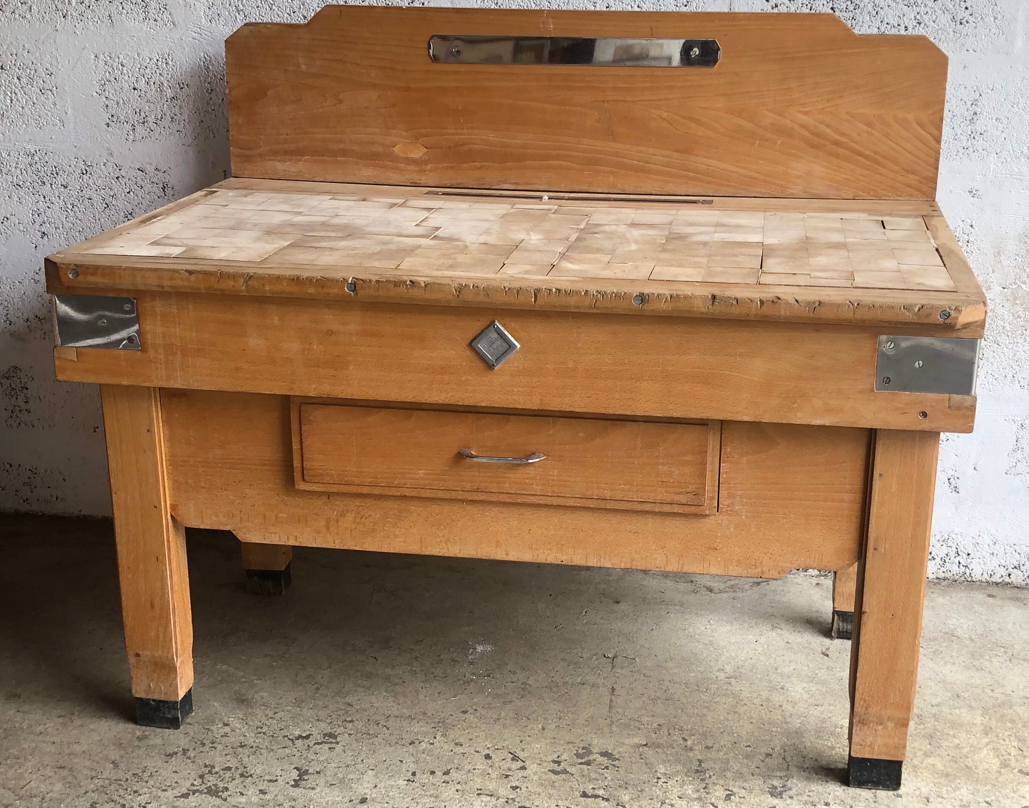 Butcher's bill 1950 art deco furniture craft butcher deco indus.