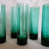 Set of 5 glass tubes in crystal
