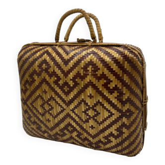 Rattan suitcase