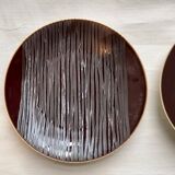 5 assiettes à pain 16 cm jaune de chrome vintage