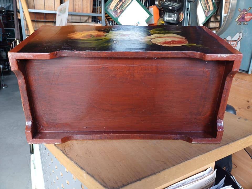 Beautiful vintage wooden magazine rack