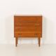 Petite commode en teck à 4 tiroirs, Danemark, années 1960