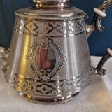 Silver metal coffee maker