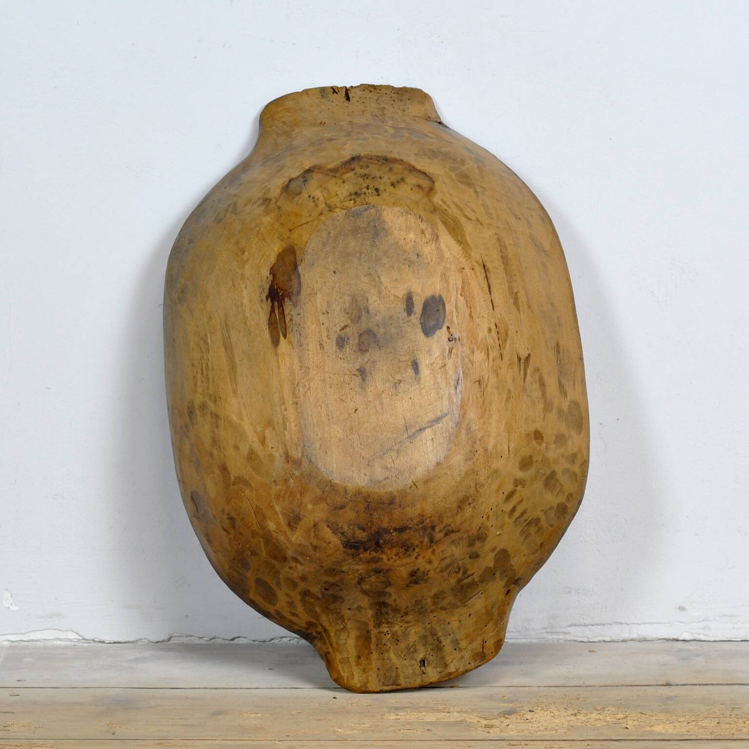 Hand-carved Hungarian dough bowl, circa 1900