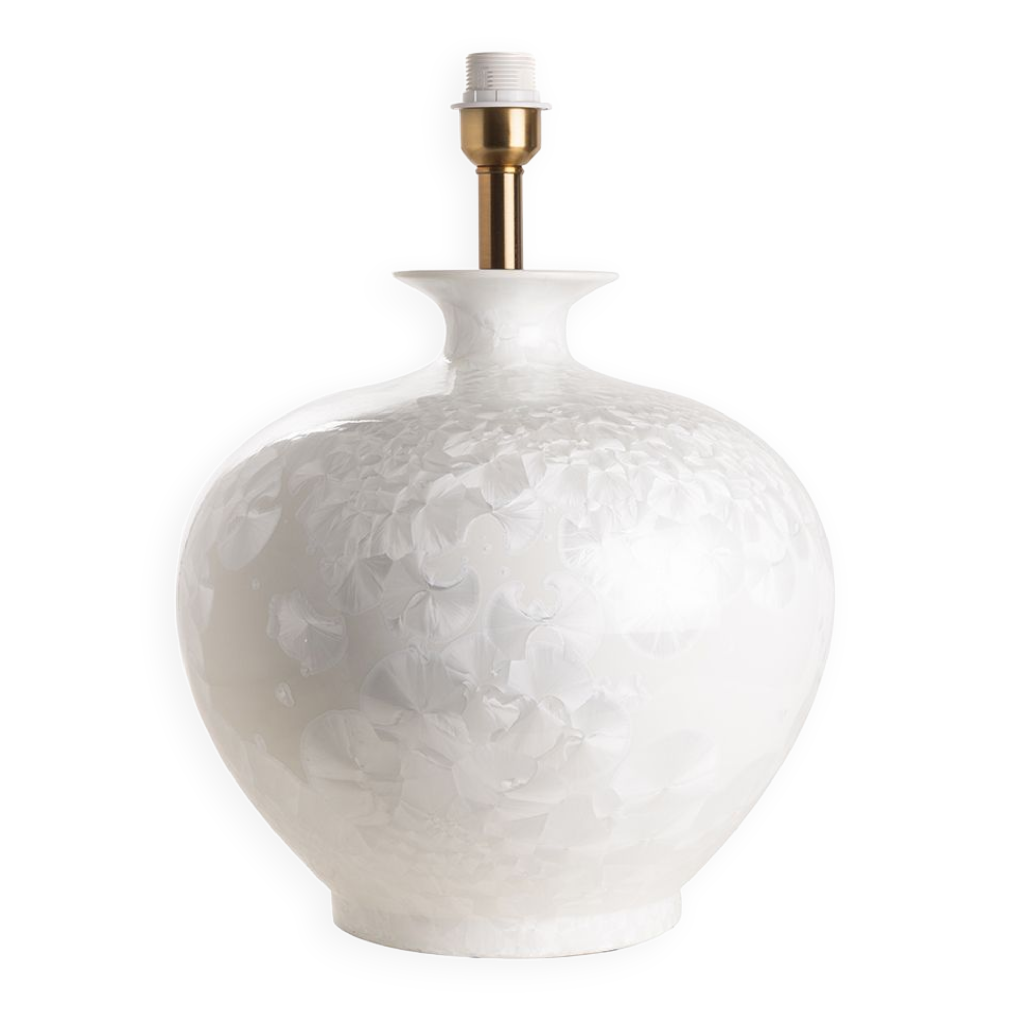 Base lamp round vase white-e27 lam.0365