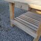Solid raw oak table/island type "butcher's block" 180x105