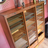 Notary triple curtain cabinet