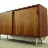 Small Sideboard in Teak by Herbert Hirche for Holzäpfel, Germany