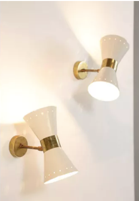 Wall lamps in the style of Italian creations of the 1950s