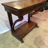 Solid walnut console