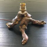 Lamp in vine roots and rattan