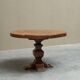 Sculptural table in solid oak, 1960s