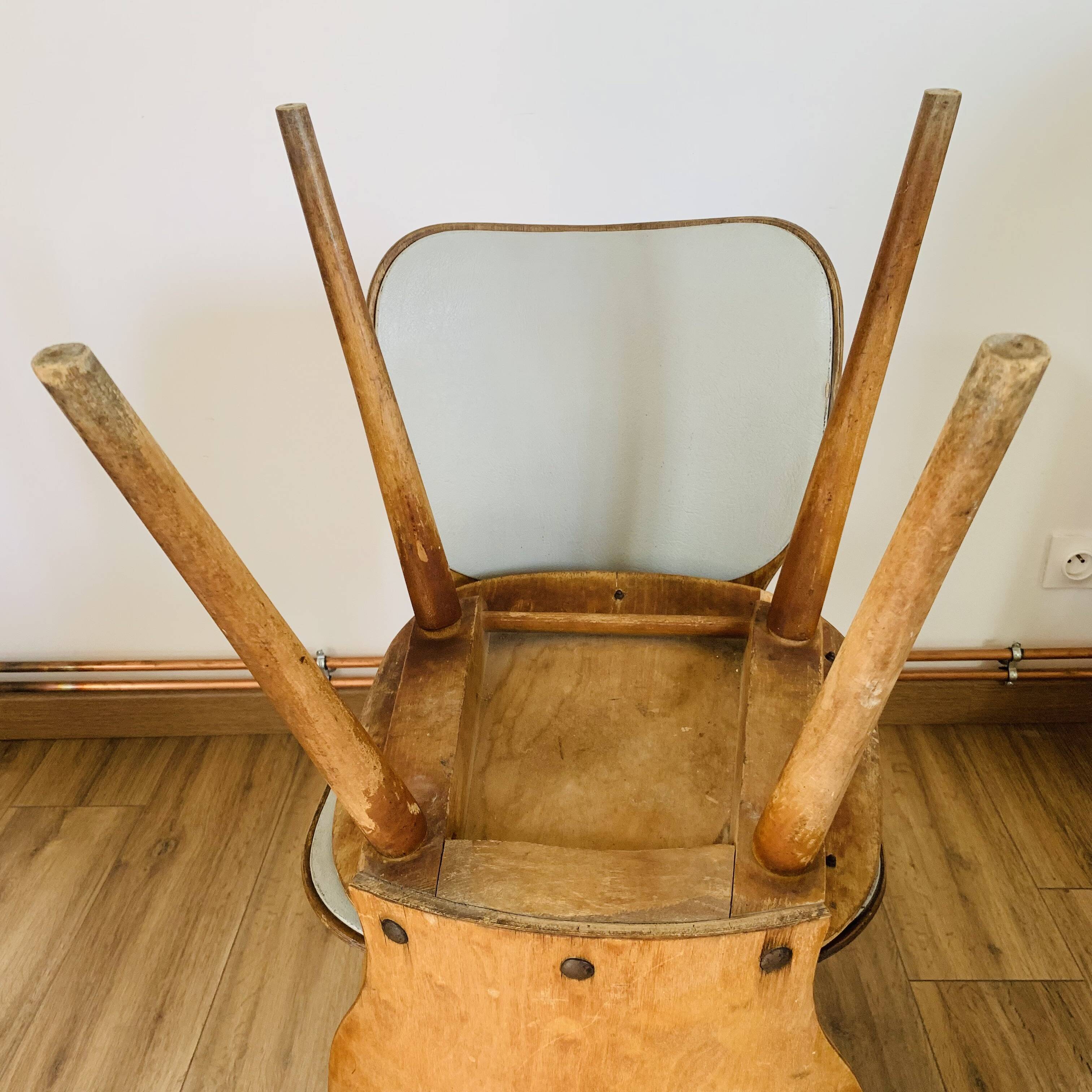 Paire de chaises vintage baumann