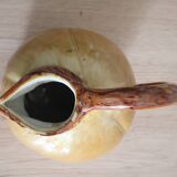 Coloquinte pitcher in glazed ceramic 60s/70s