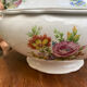 Soupière Digoin Sarreguemines motif romantique