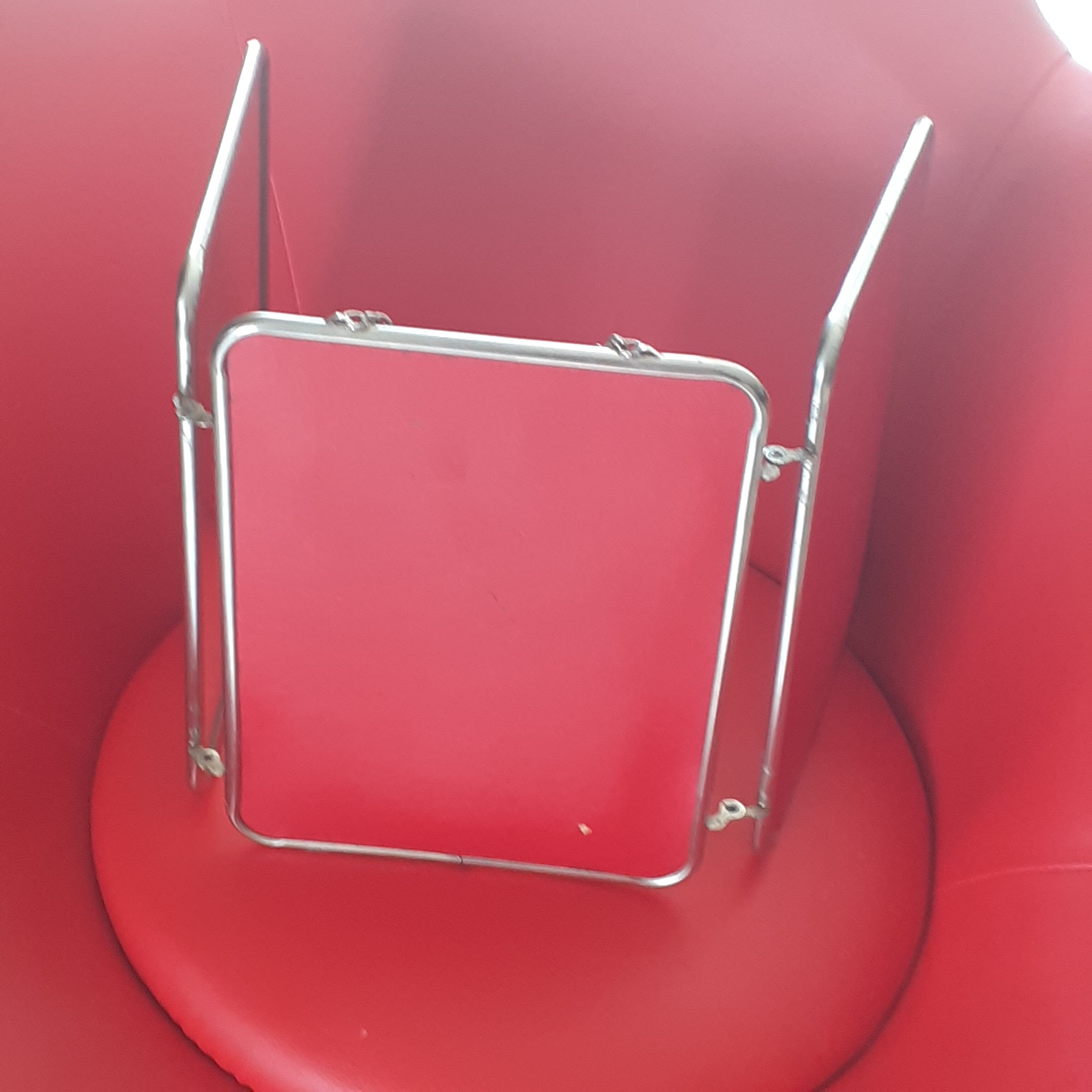 Triptych barber mirror from the 1950s.