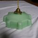 Suspensions abat jour opaline vert pastel