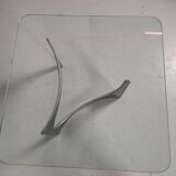 Alu and glass coffee table by KNUT HESTERBERG 1970s