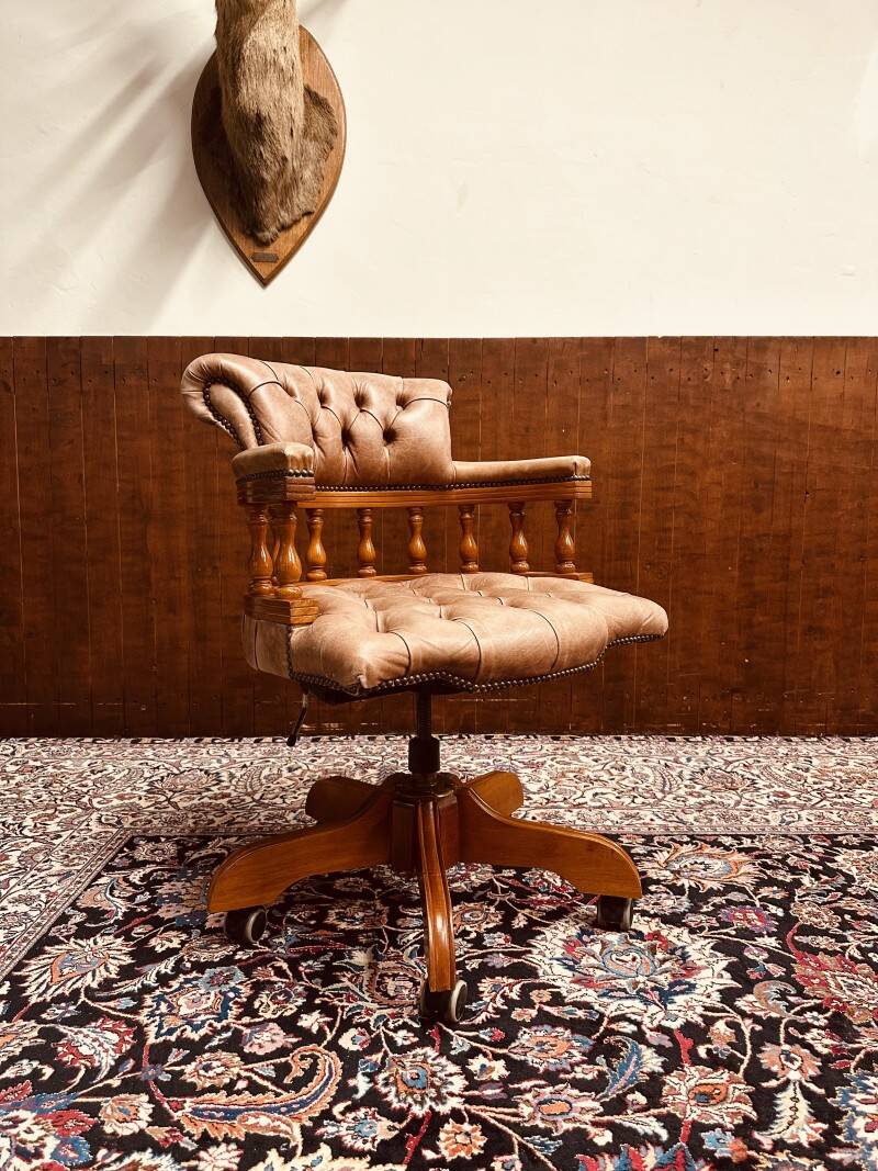 Chaise de bureau classique anglaise Chaise de bureau Captain Chair