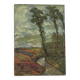 Under a stormy sky, oil on canvas signed