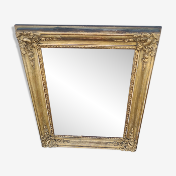 Miroir doré ancien 52x42cm