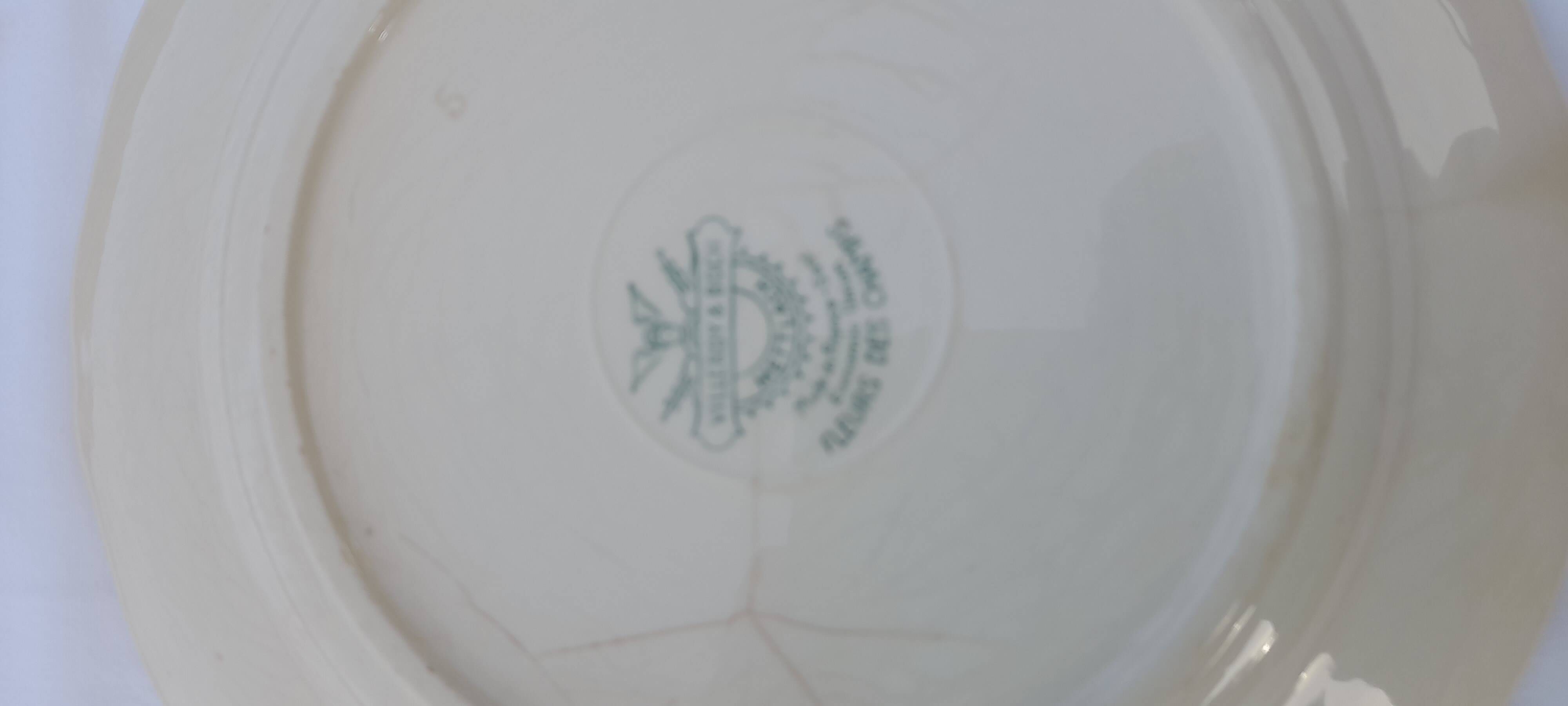 2 Villeroy & Boch dessert plates, wildflower model, diameter 19 cm