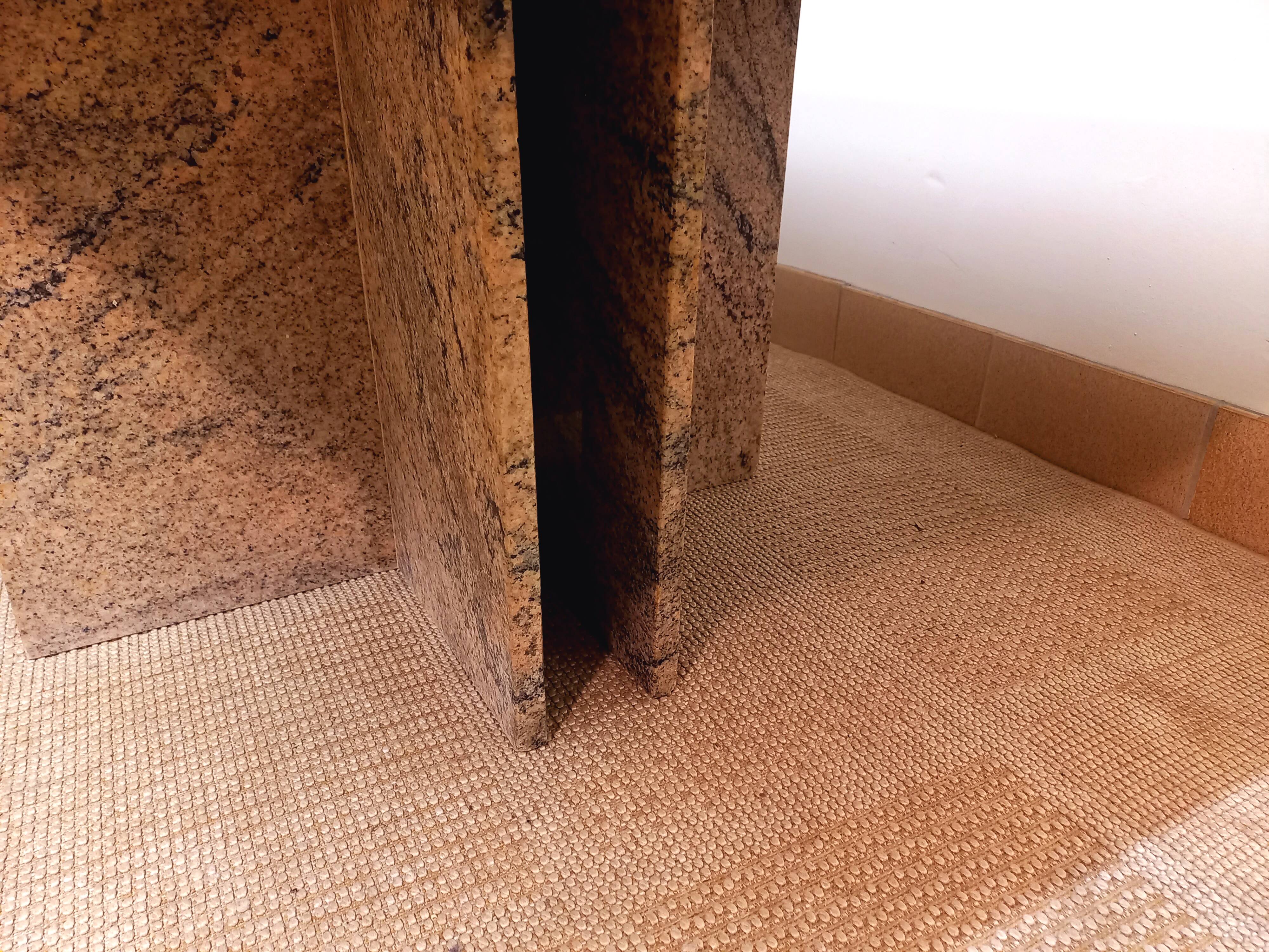 Vintage coffee table in pink marble 70s 80s