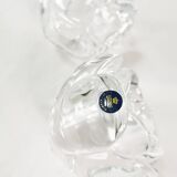 Crystal candlesticks, Royal Copenhagen, Denmark, 1980s.