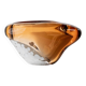 Orange Thick Glass Bowl Ashtray by Pavel Stejskal for Beranek Skrdlovice, 1970s Czech Vintage Decor