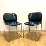 Chaise rétro Drabert SM400K, Allemagne de l'Ouest, années 1980, lot de 2