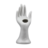 White ceramic, doilies, Ring Sizer, hand